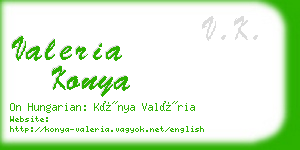 valeria konya business card